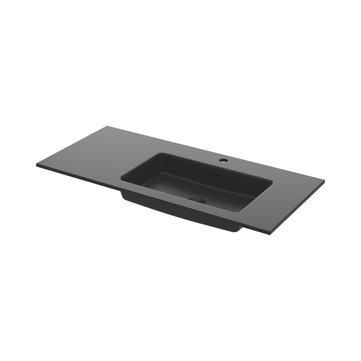 Tvättställ Ise 100x45 Aska Höger B: 1010 mm, Högerutförande, Aska