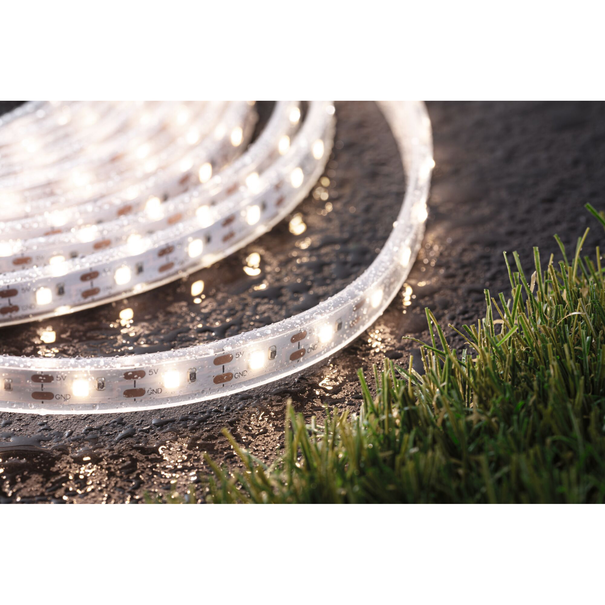 Solcellsljuslinga LED Paulmann MaxLED Ljusstrip inkl. Fjärrkontroll IP44 Ljus: Soft White, Längd 10 m