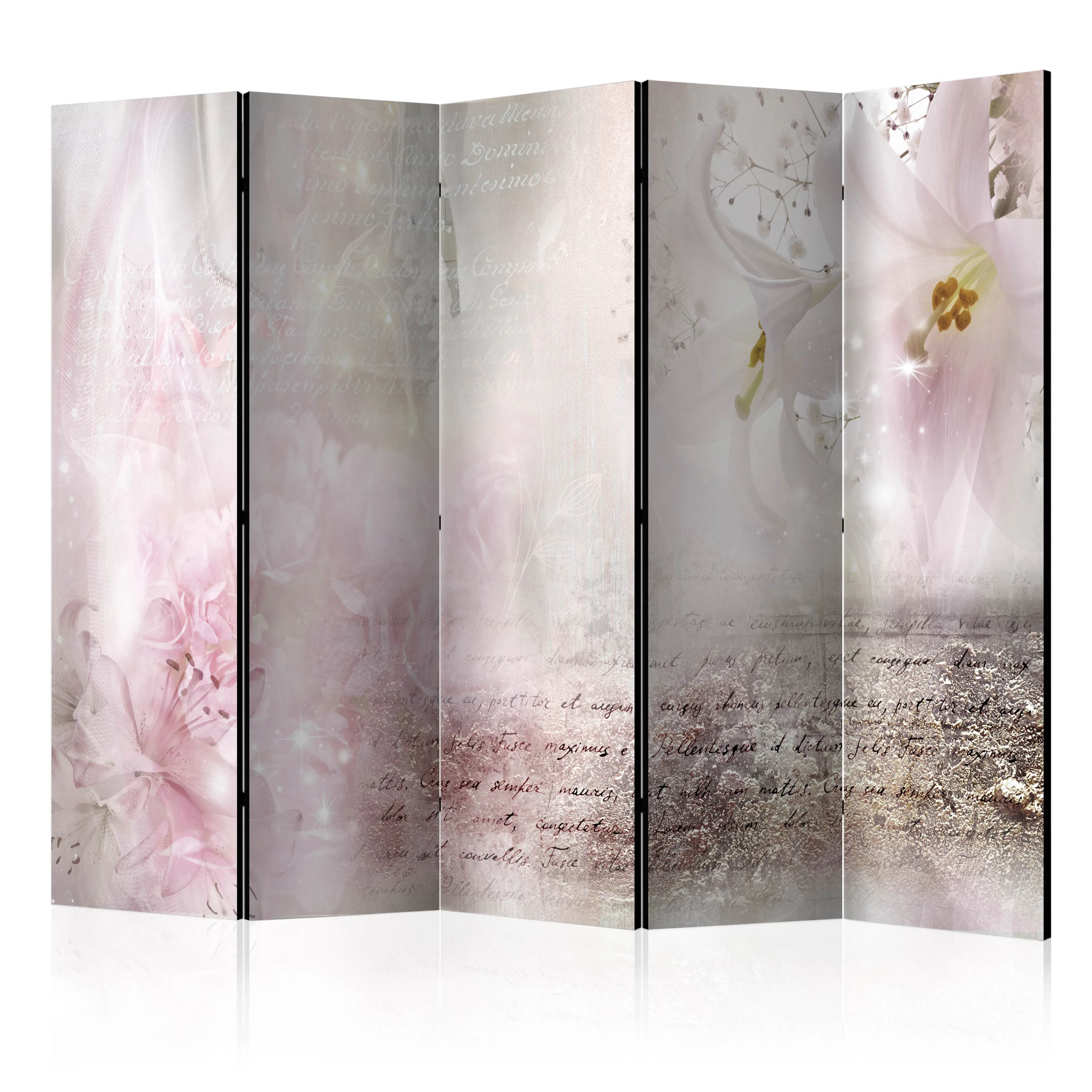 Rumsavdelare Skärmvägg Arkiio Delicate Lilies II 225x172 cm
