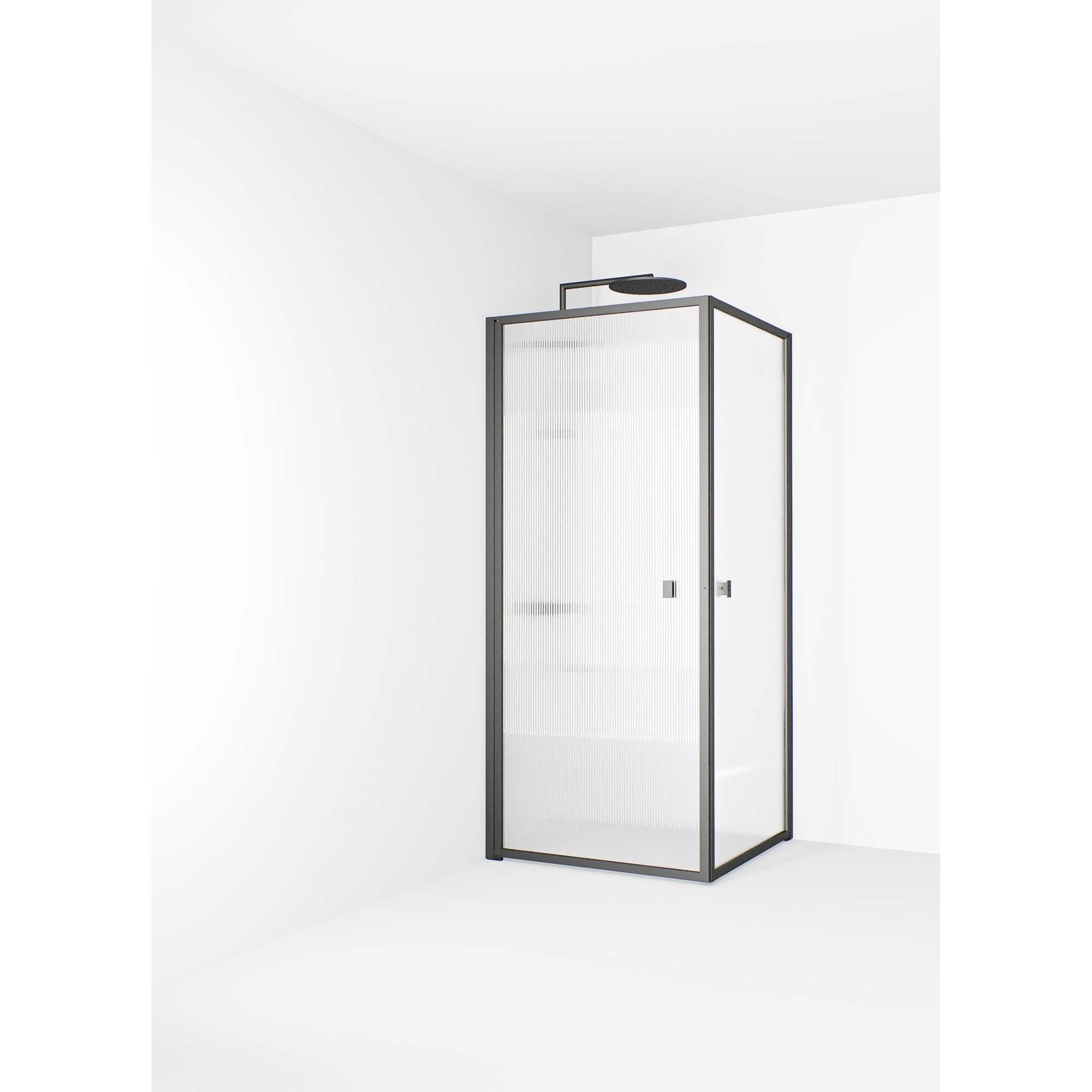 Empire Hörna 89x79 Gun metal Linjeglas Färg: Gun Metal, Bredd: 885 mm