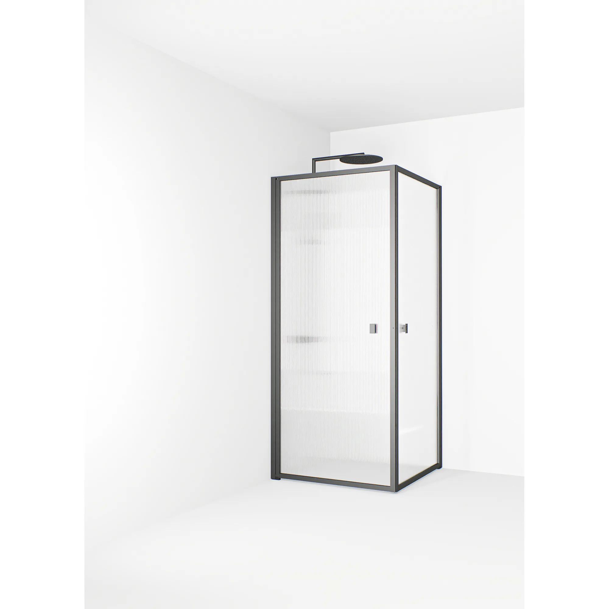 Empire Hörna 99x99 Gun metal Linjeglas Färg: Gun Metal, Bredd: 985 mm