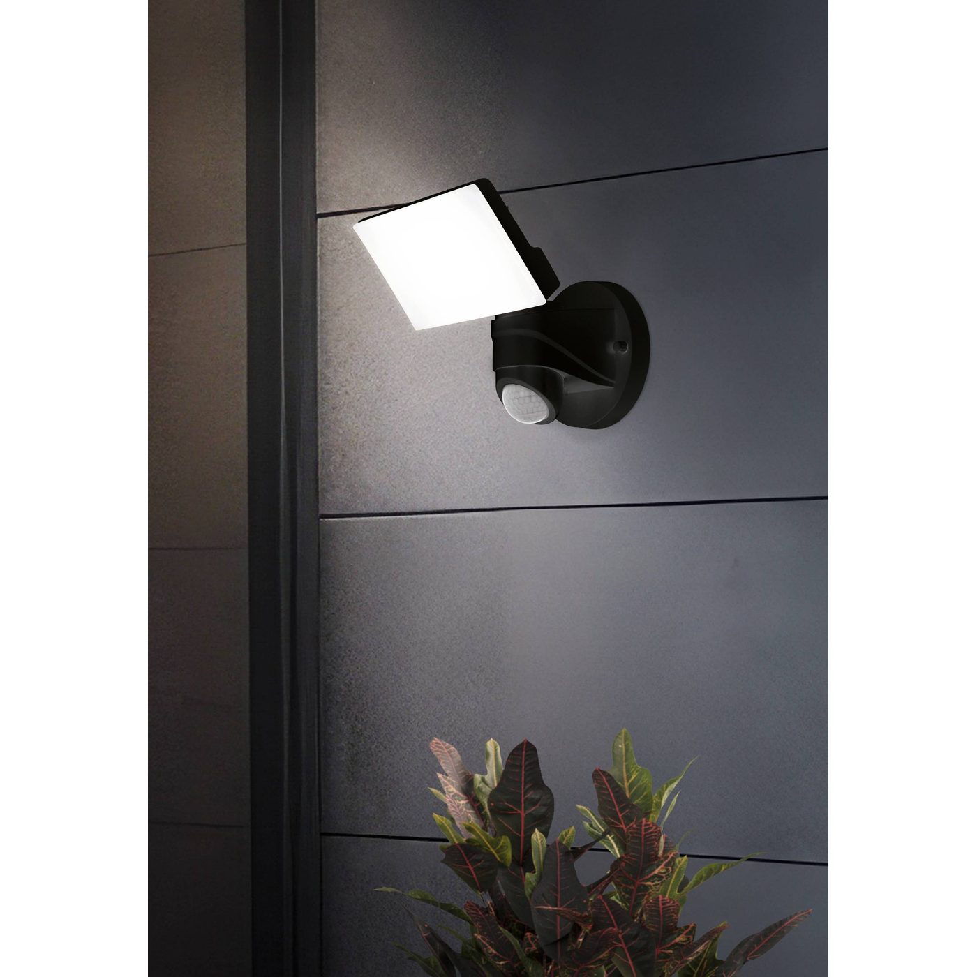 Väggstrålkastare Utebelysning Eglo Pagino med Sensor