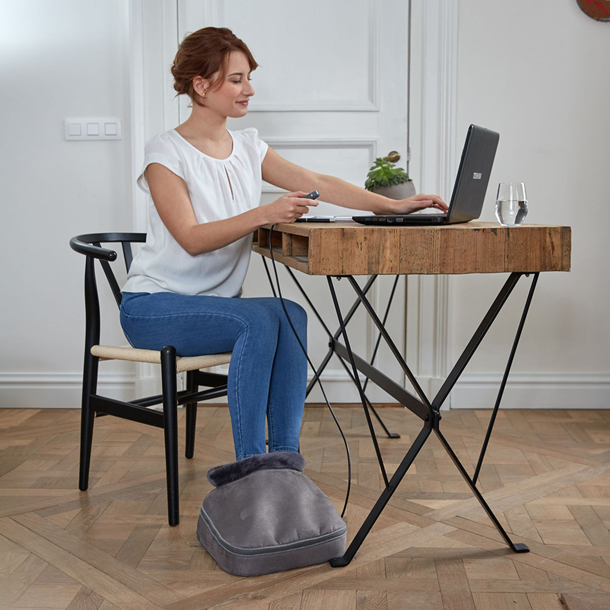 Fotvärmare och Fotmassage Lanaform 2 i 1 Shiatsu Comfort