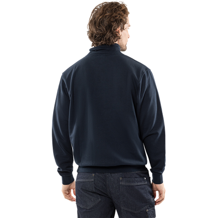 SWEATSHIRT KORT ZIP 1737 SWB Färg: Marin, Storlek: S