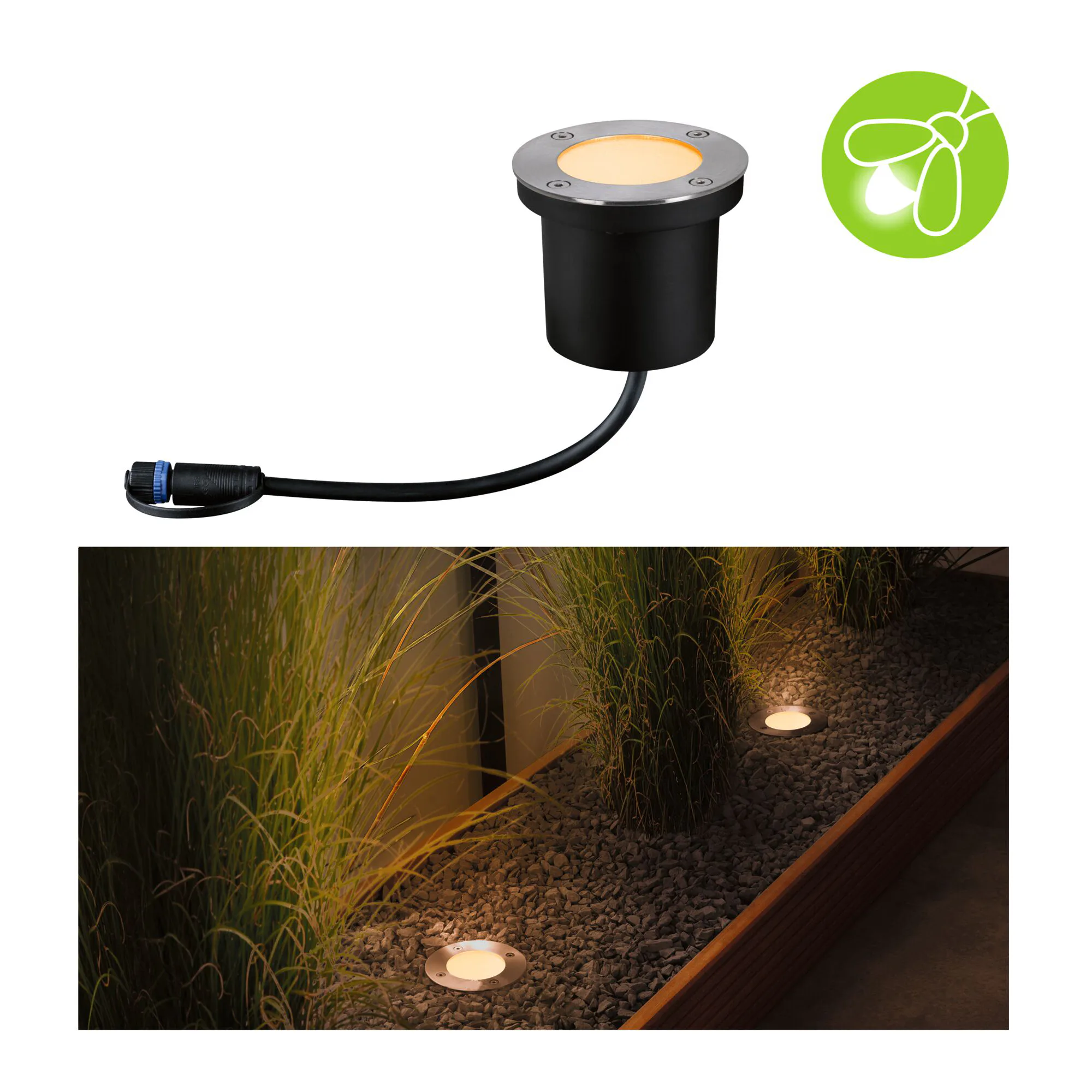 LED Infälld Markbelysning Paulmann Plug & Shine Floor Profil Spot Insektsvänlig IP67 4,5W