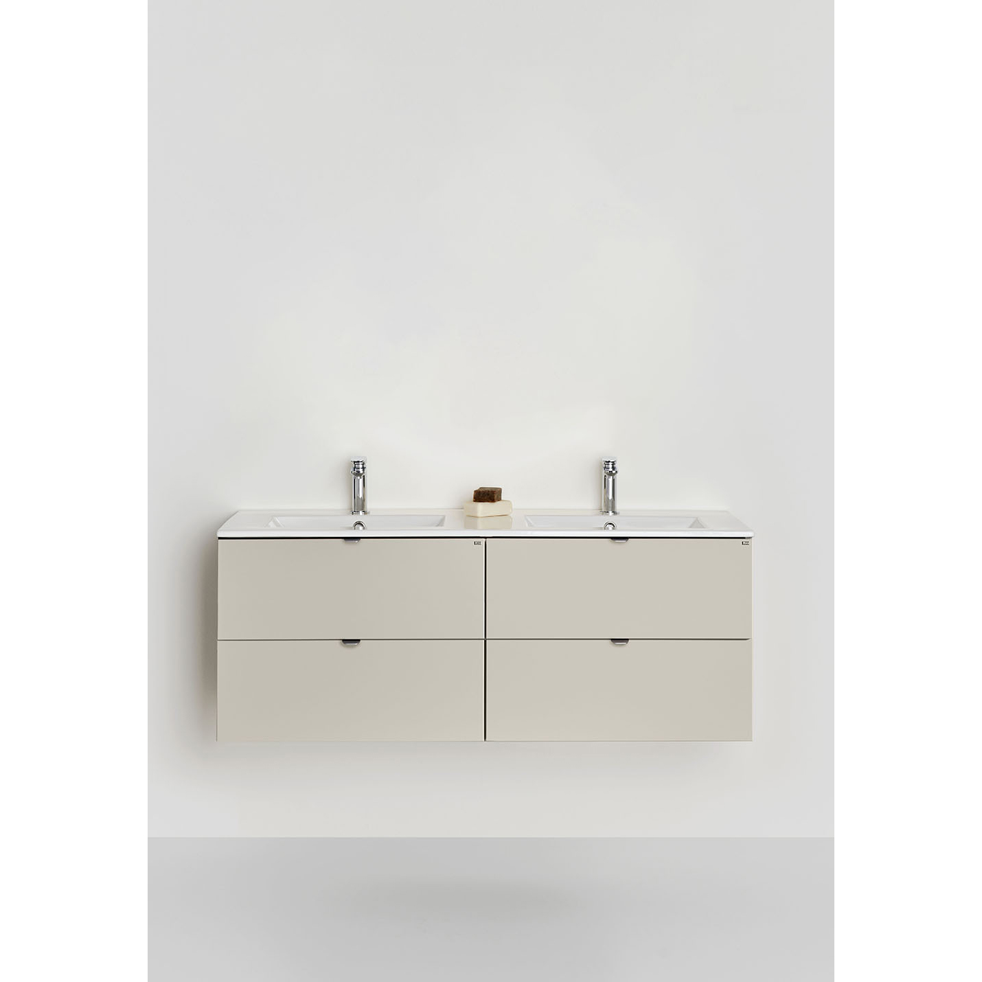 Tvättställsskåp Hafa Go 2x2 Lådor med Tvättställ Beige