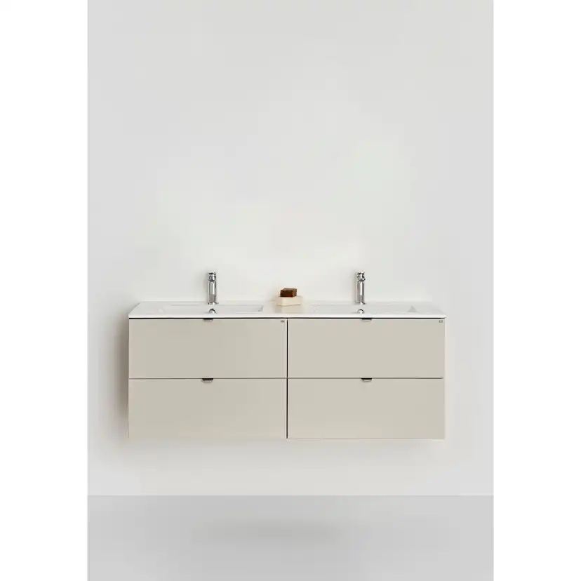 Tvättställsskåp Hafa Go 2x2 Lådor med Tvättställ Beige
