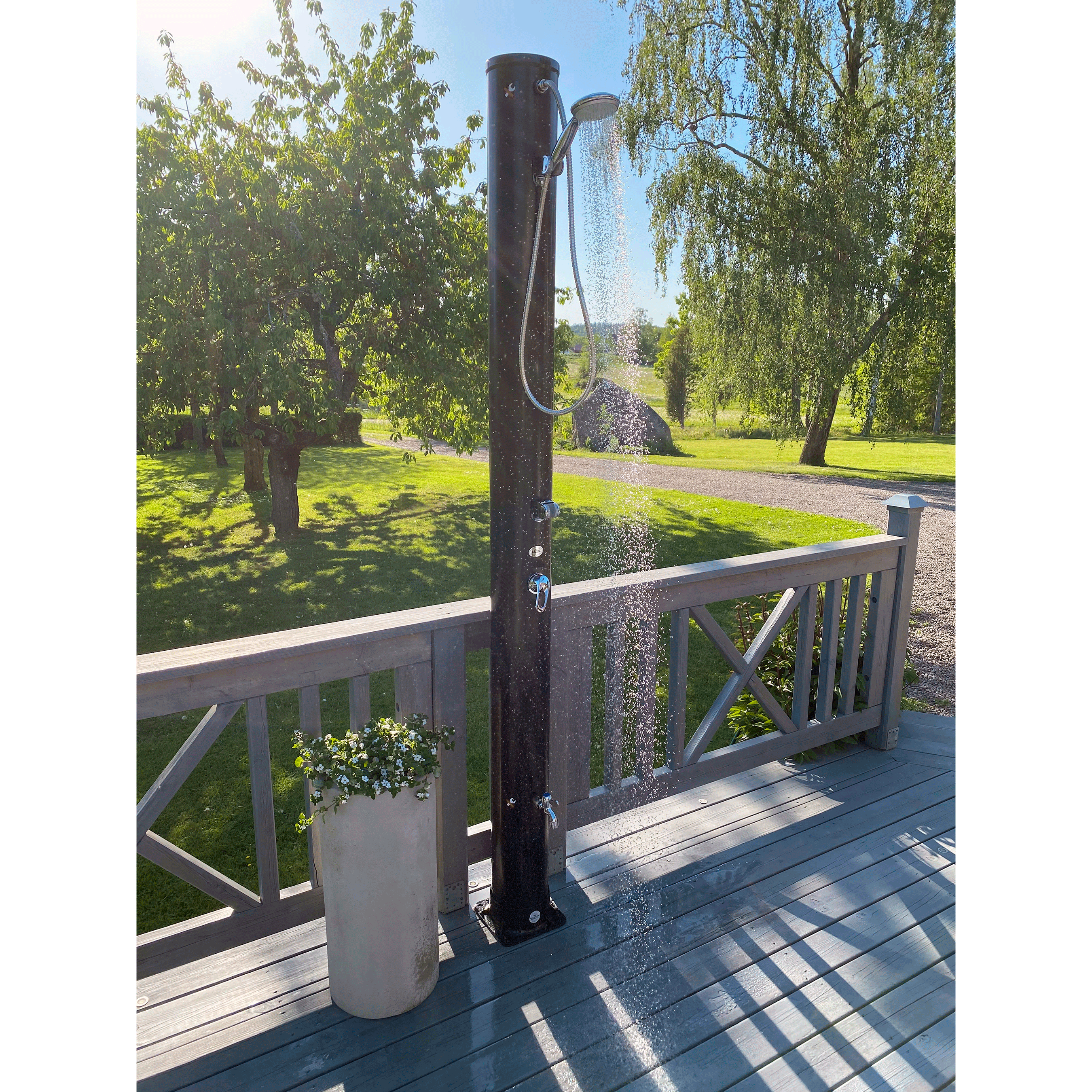 Utedusch Demerx Sunny 40-1 Soluppvärmd Trädgårdsdusch med Duschhandtag