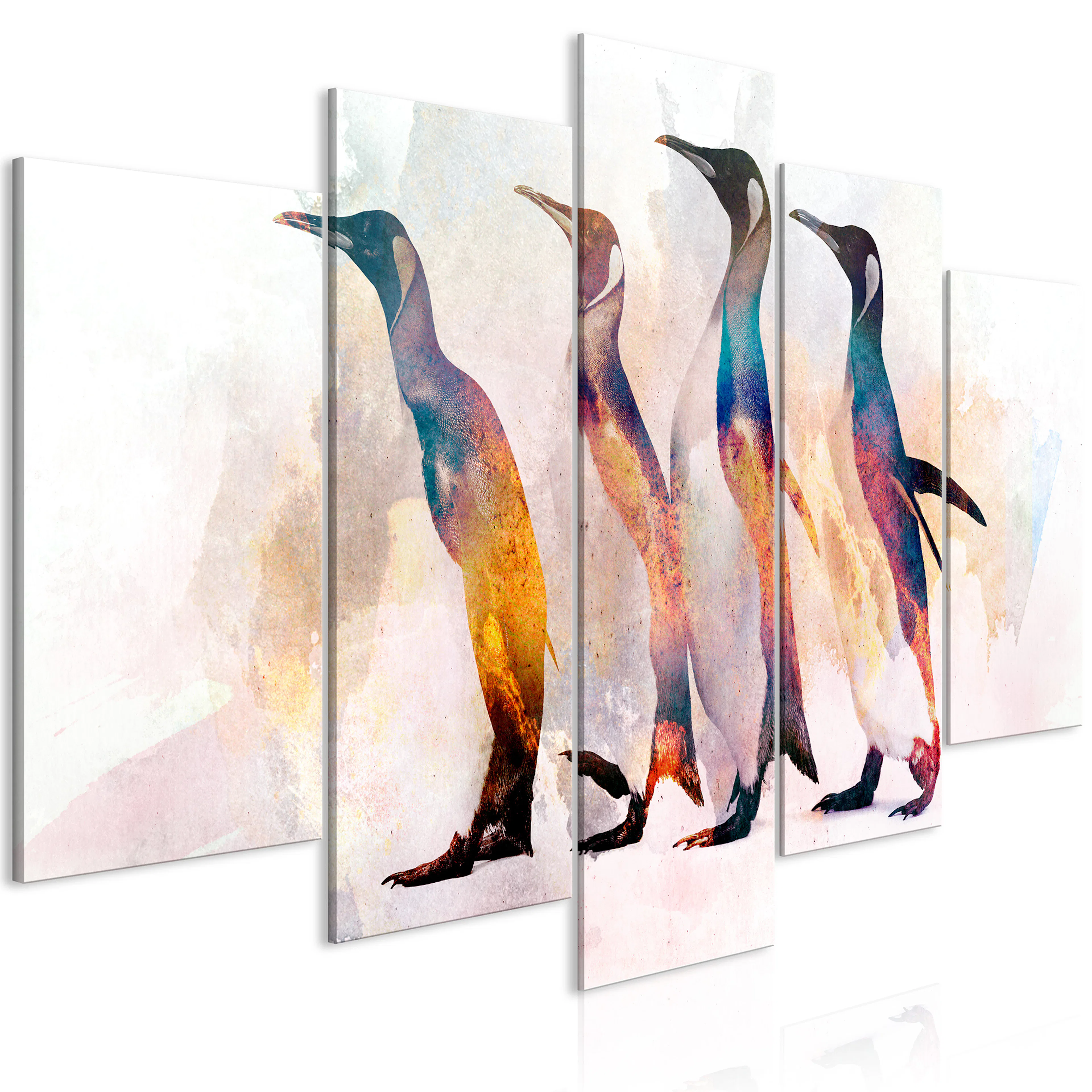 Tavla Arkiio Penguin Wandering (5 Parts) Wide