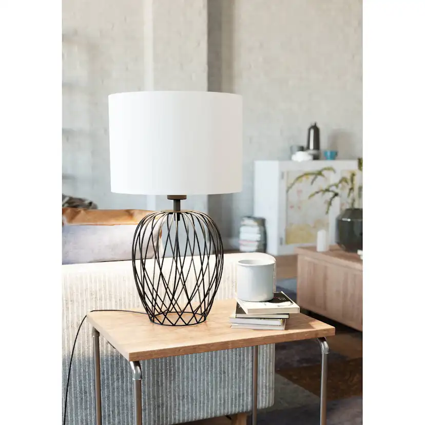 Bordslampa Eglo Nimlet Svart Vit