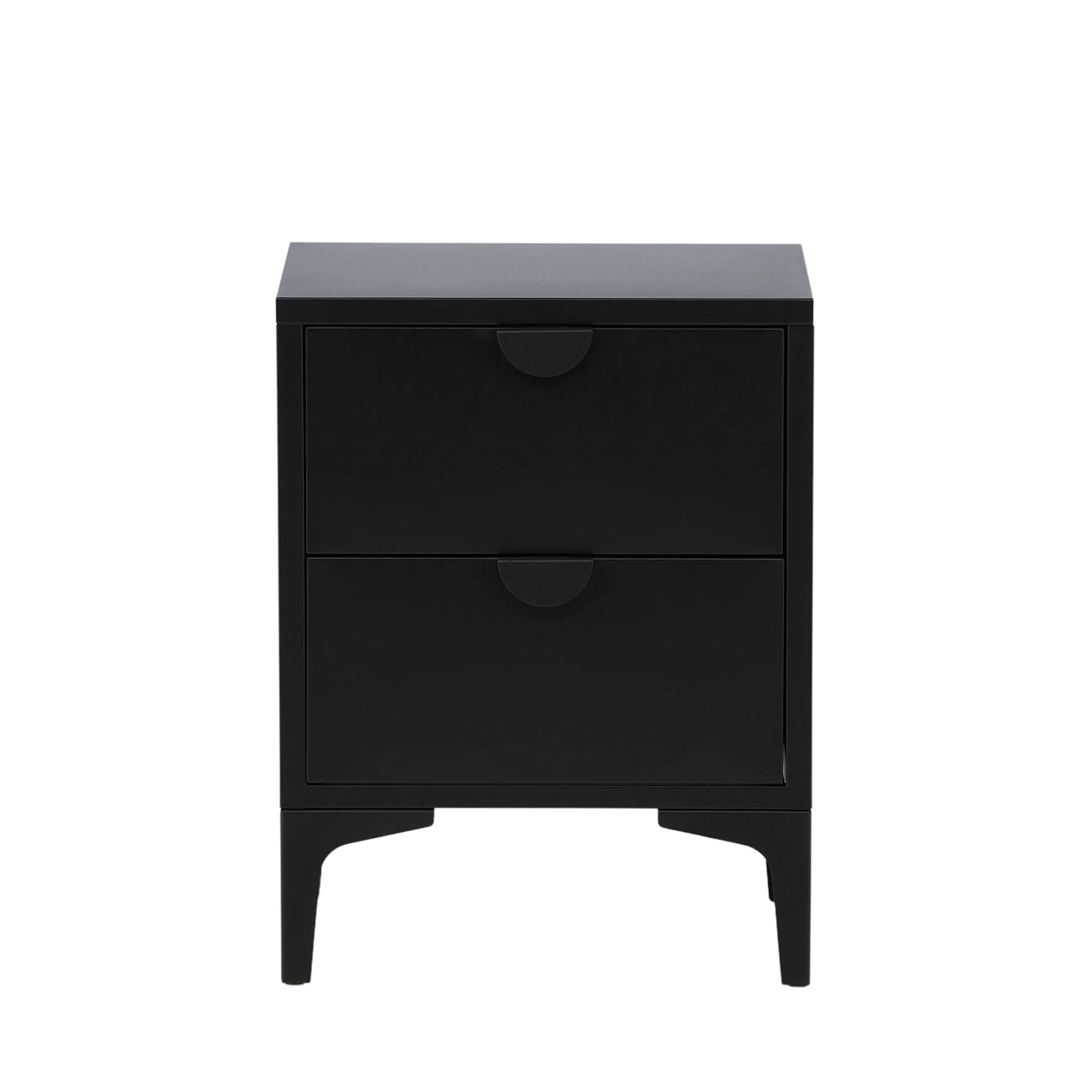 Piring 2 Drawer - Black Svart