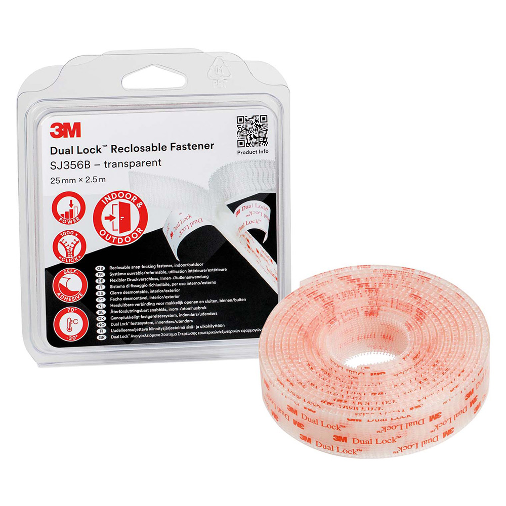 Kardborreband 3M Stark TR 25 mm x 2,5m