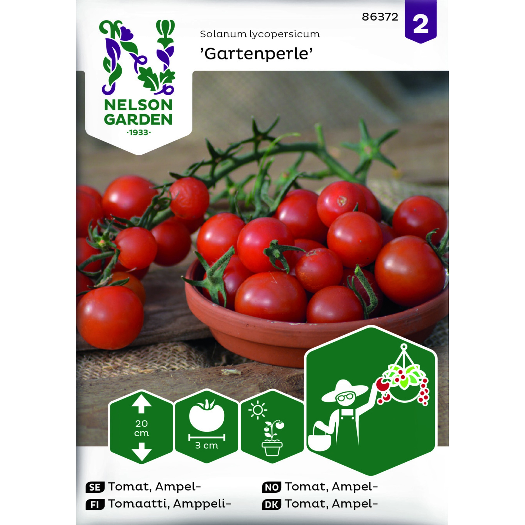 Frö Nelson Garden Tomat Ampel Gartenperle