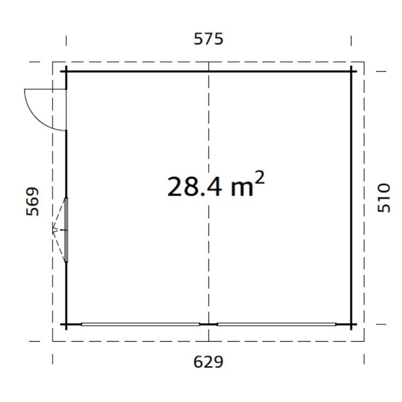 Roger 28,4 m2 kit Impregnerad transparent