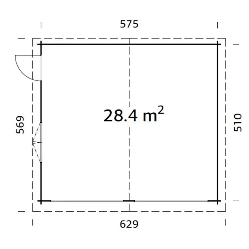 Roger 28,4 m2 kit Impregnerad transparent