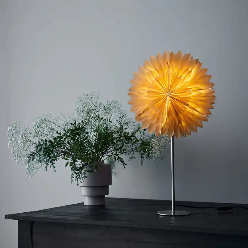 SOLINA Bordsstjärna 45 Amber/Stål Amber, B: 450 mm