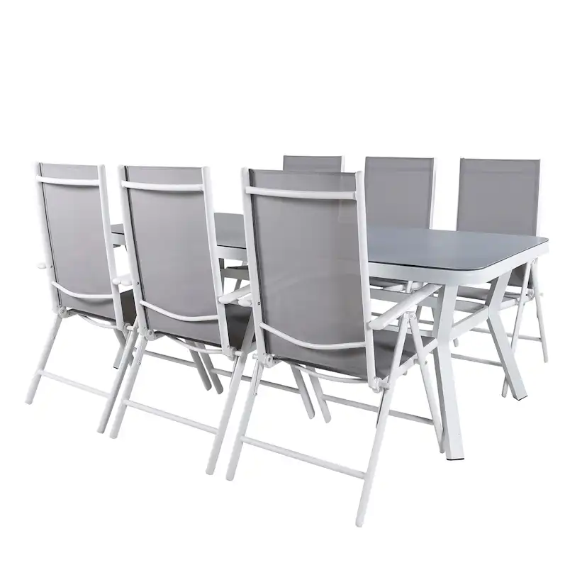 Matgrupp Venture Home Virya 160x90 med 6 Break Matstolar