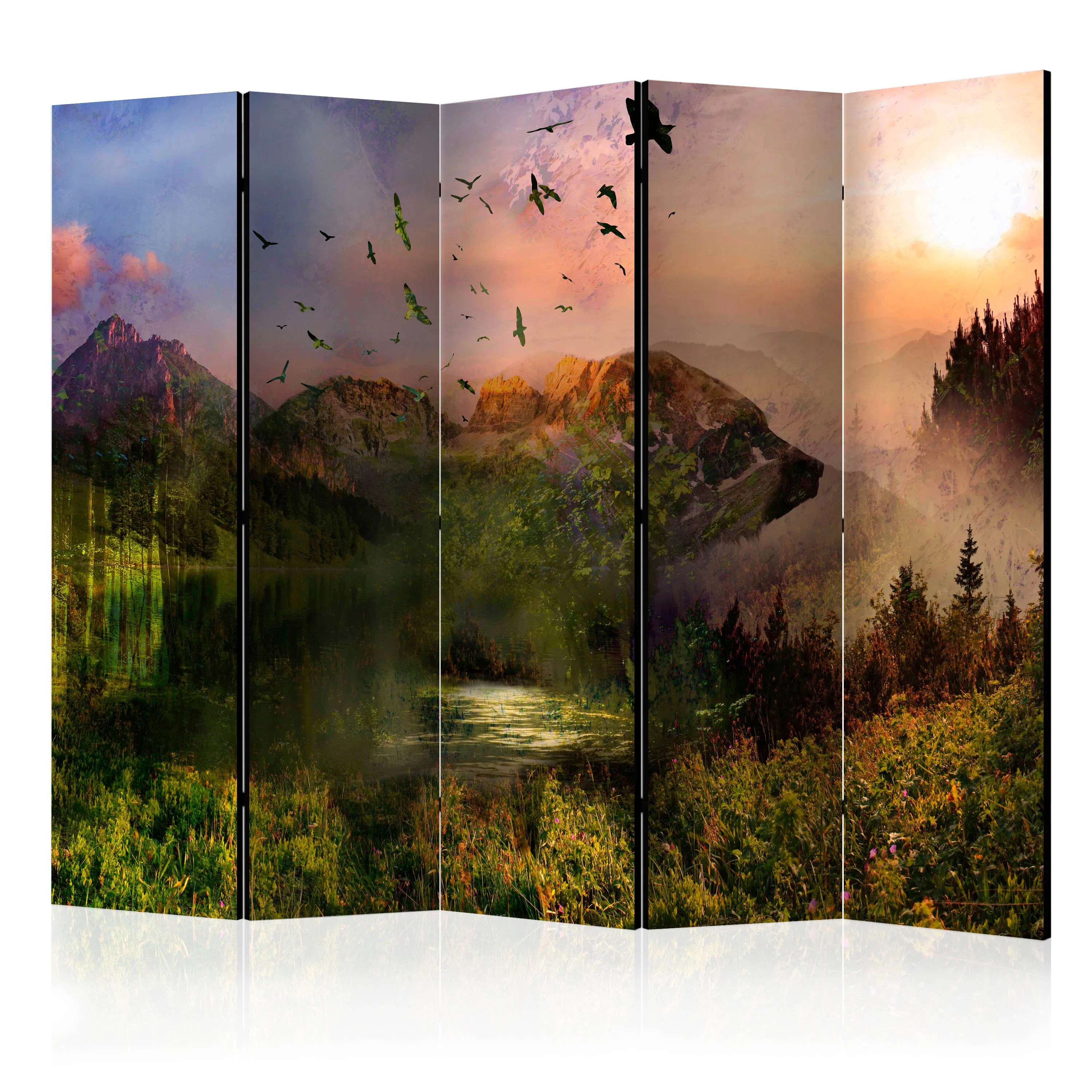 Rumsavdelare Skärmvägg Arkiio Bear in the Mountain II 225x172 cm