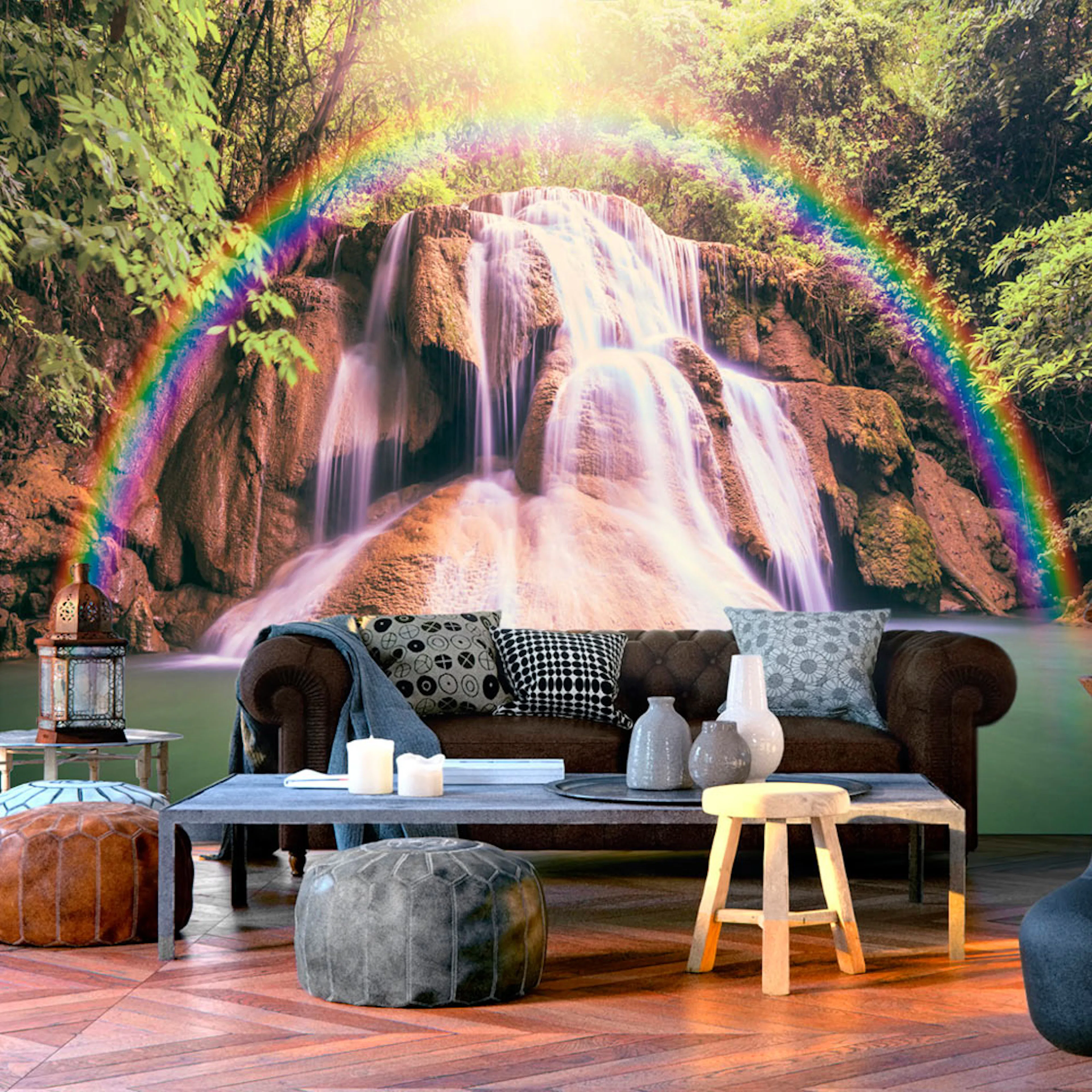 Fototapet Arkiio Självhäftande Magical Waterfall