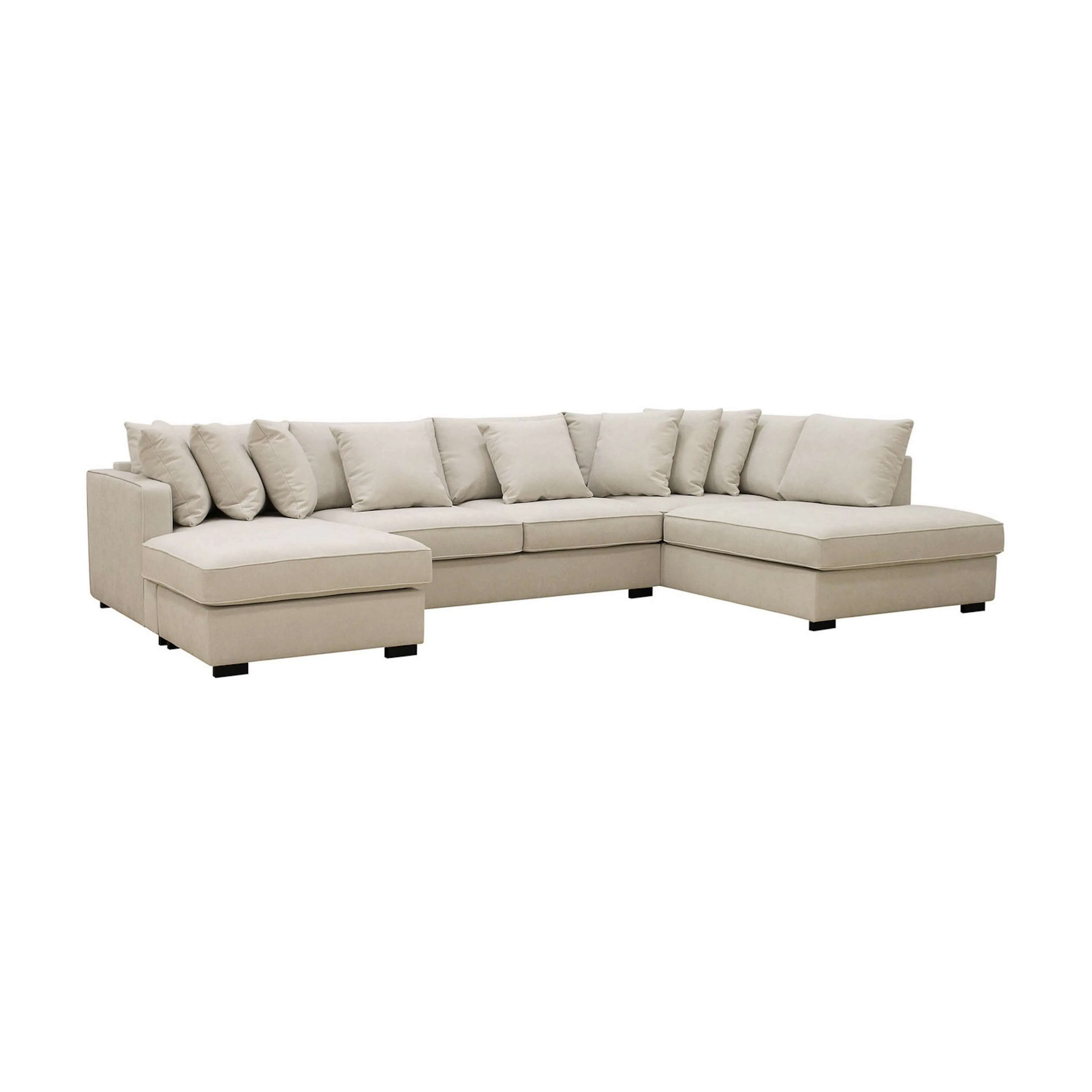 Rossita 5-sits Högervänd U-formad Djup Soffa med Divan och S U-formad/Högervänd