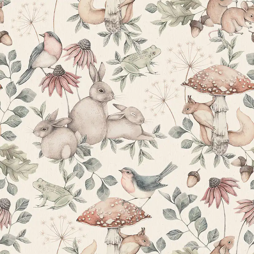 Barntapet Boråstapeter Newbie Wallpaper Minou 7483