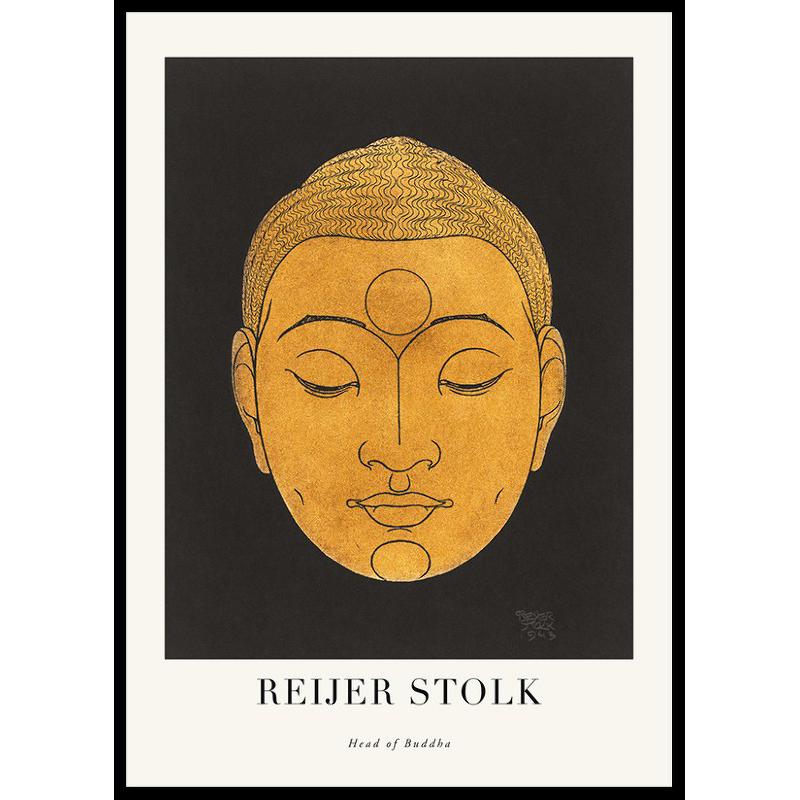 Poster Gallerix Head Of Buddha By Reijer Stolk