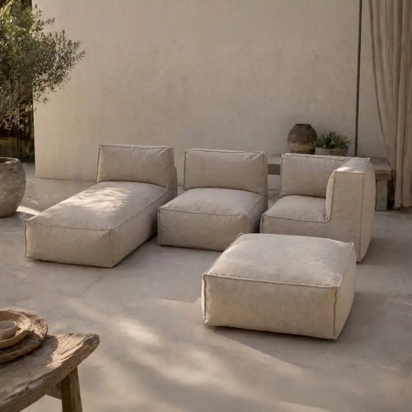 Loungefåtölj Jabo Visby Olefin Rak 95x95x80cm