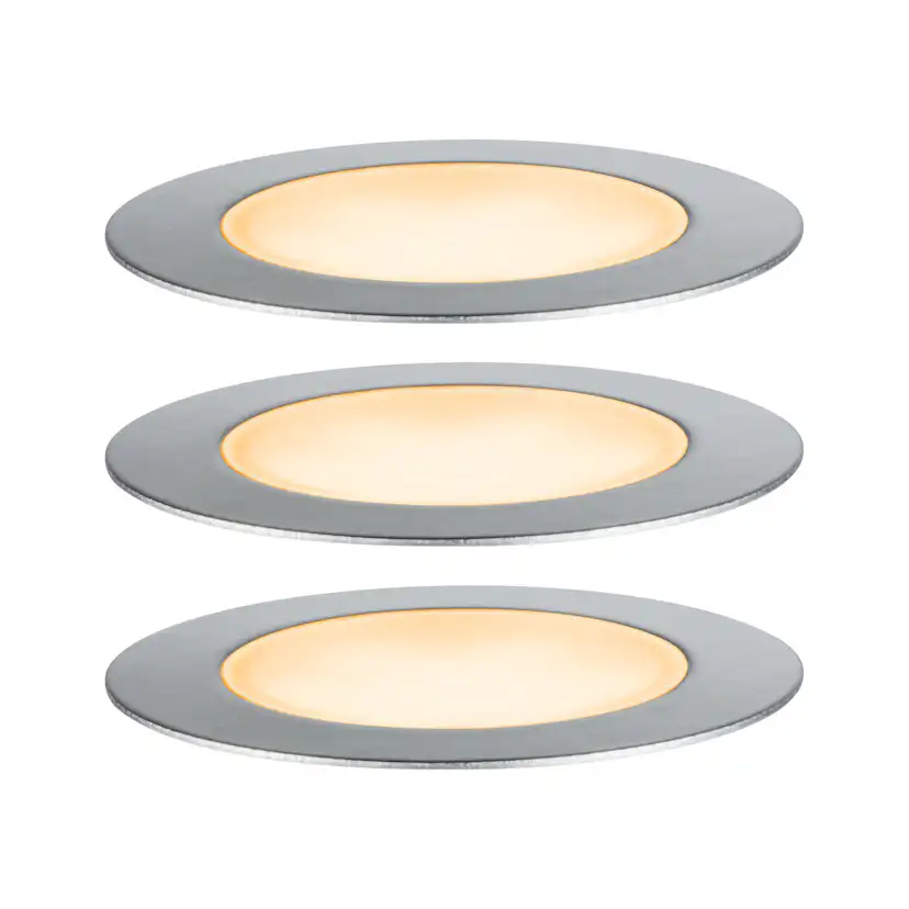 LED Infälld Markbelysning Paulmann Plug & Shine Floor Profil Spot Insektsvänlig IP67 2W 3-pack med Kabel & Transformator