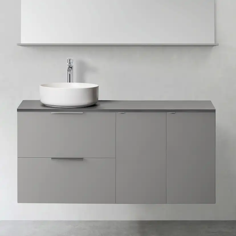 KOMMOD SHAPE 600 M 2ST SID PUSH 300 GRÅ Bredd: 1200 mm, Grå, Push-Open
