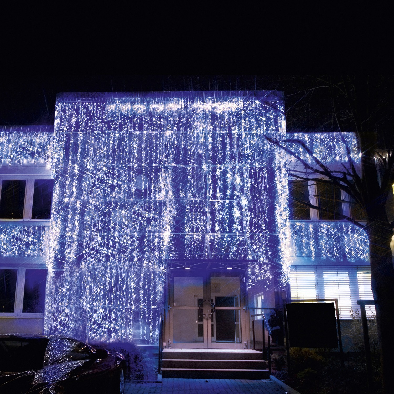 Ljusgardin Extra System LED 102L Kallvit