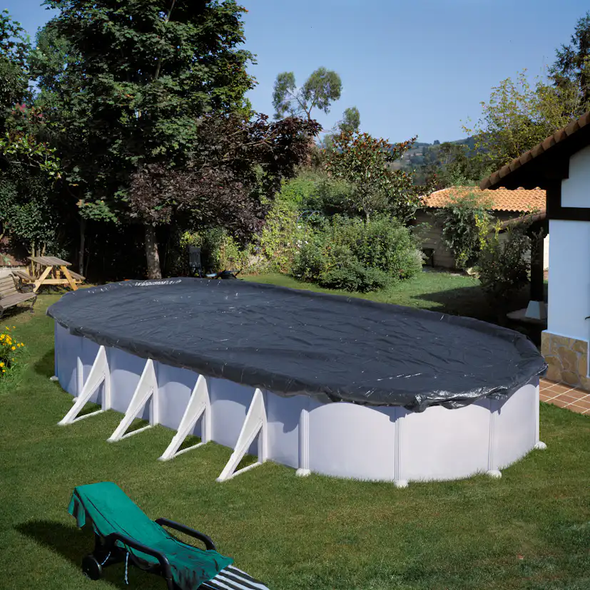 Poolöverdrag Gre Vinter För Oval Pool 915x470 cm
