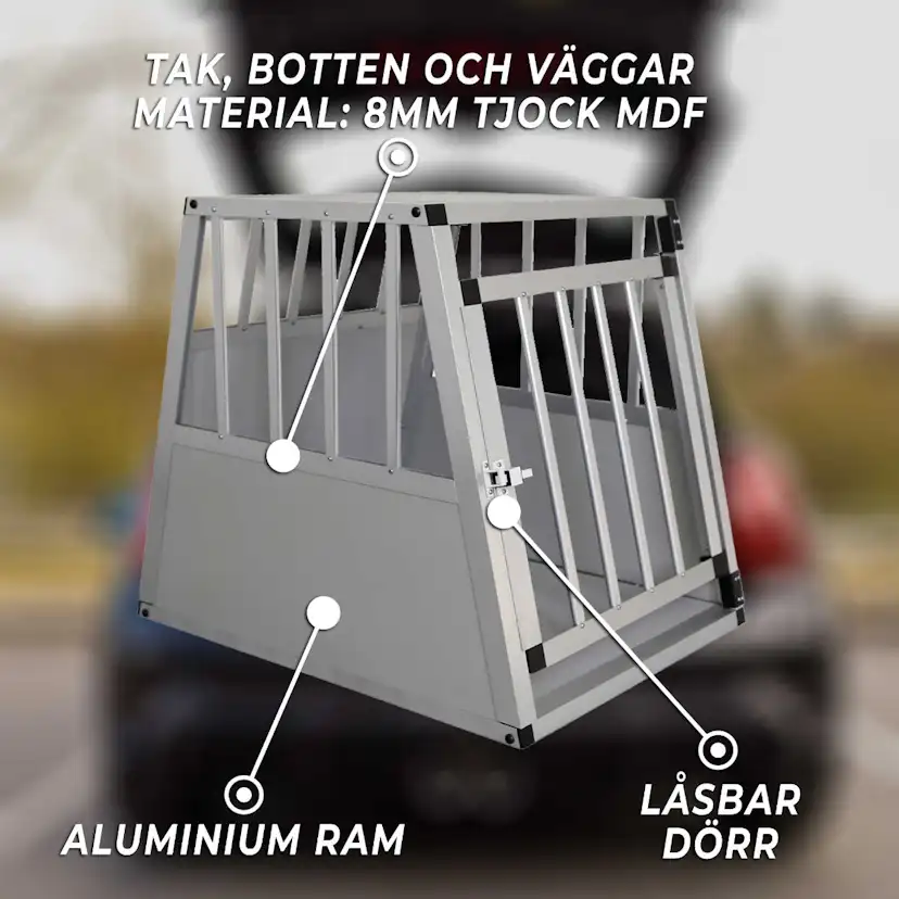Hundbur Trekker S 54x69x60 cm