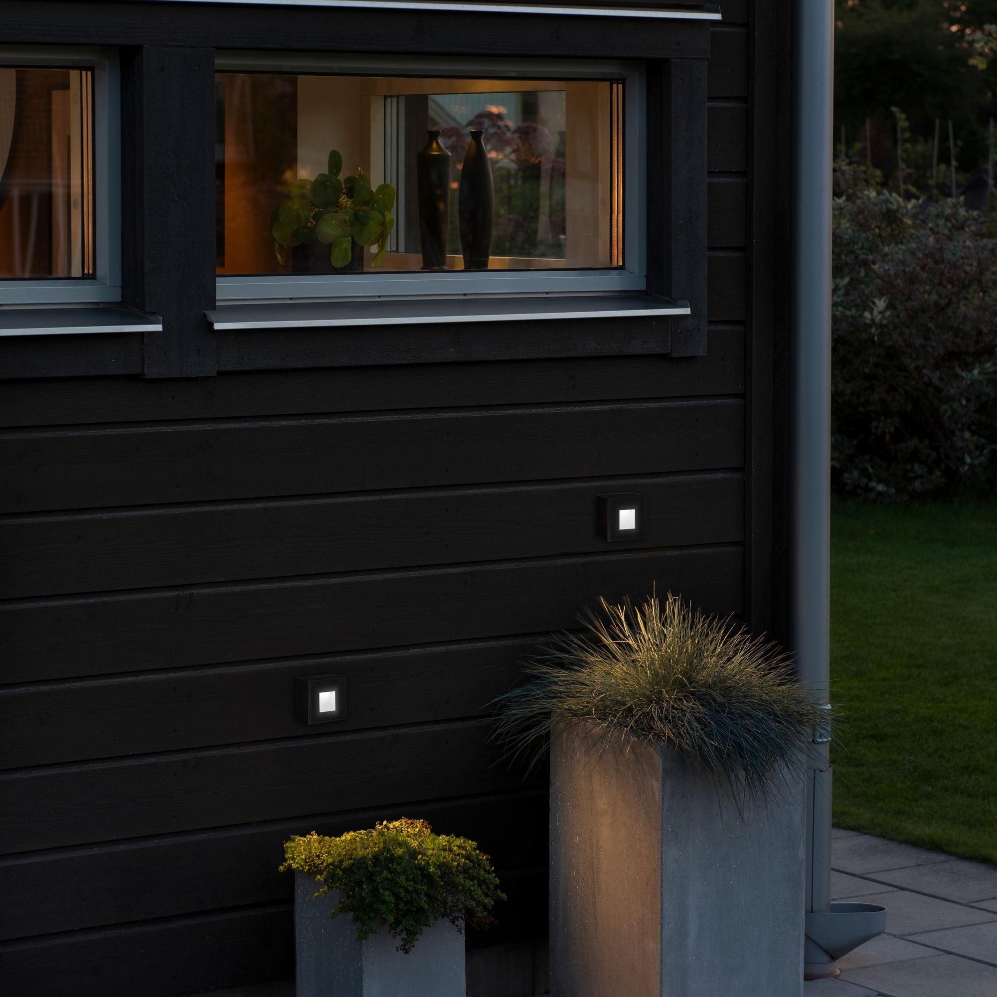 Vägglykta Gnosjö Konstsmide Chieri 1,5W LED Kvadrat