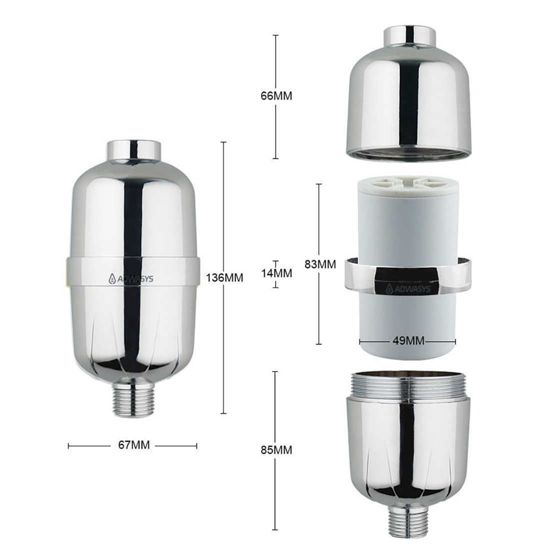 Duschfilter Adwasys Vitalfresh 01
