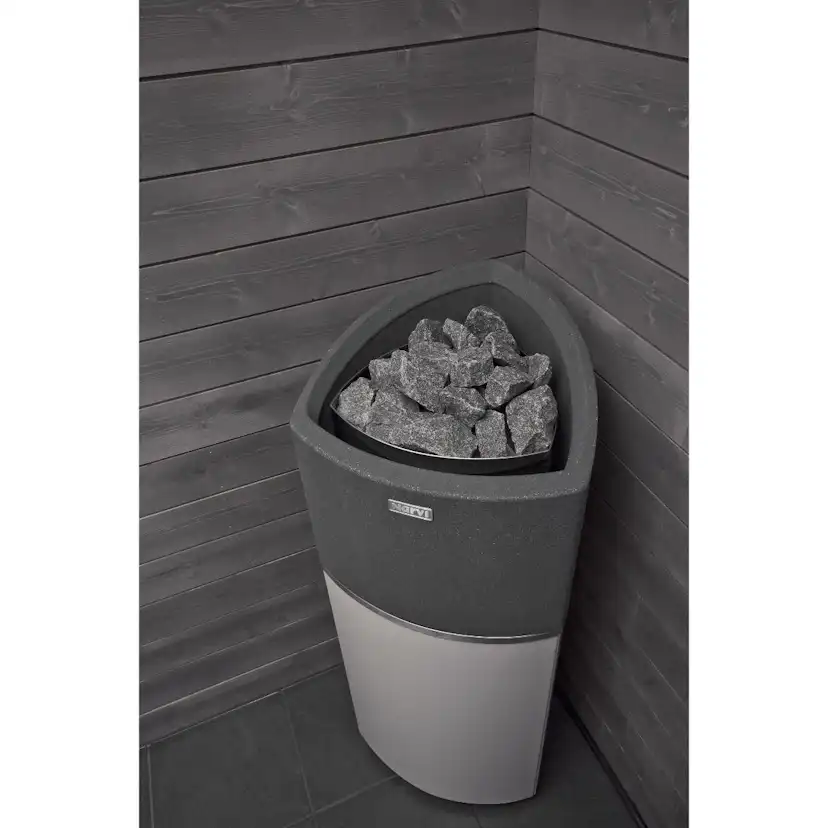 Elektriskt Bastuaggregat Narvi Trio Antracit/Vit, 9 kW, Utan Antracit