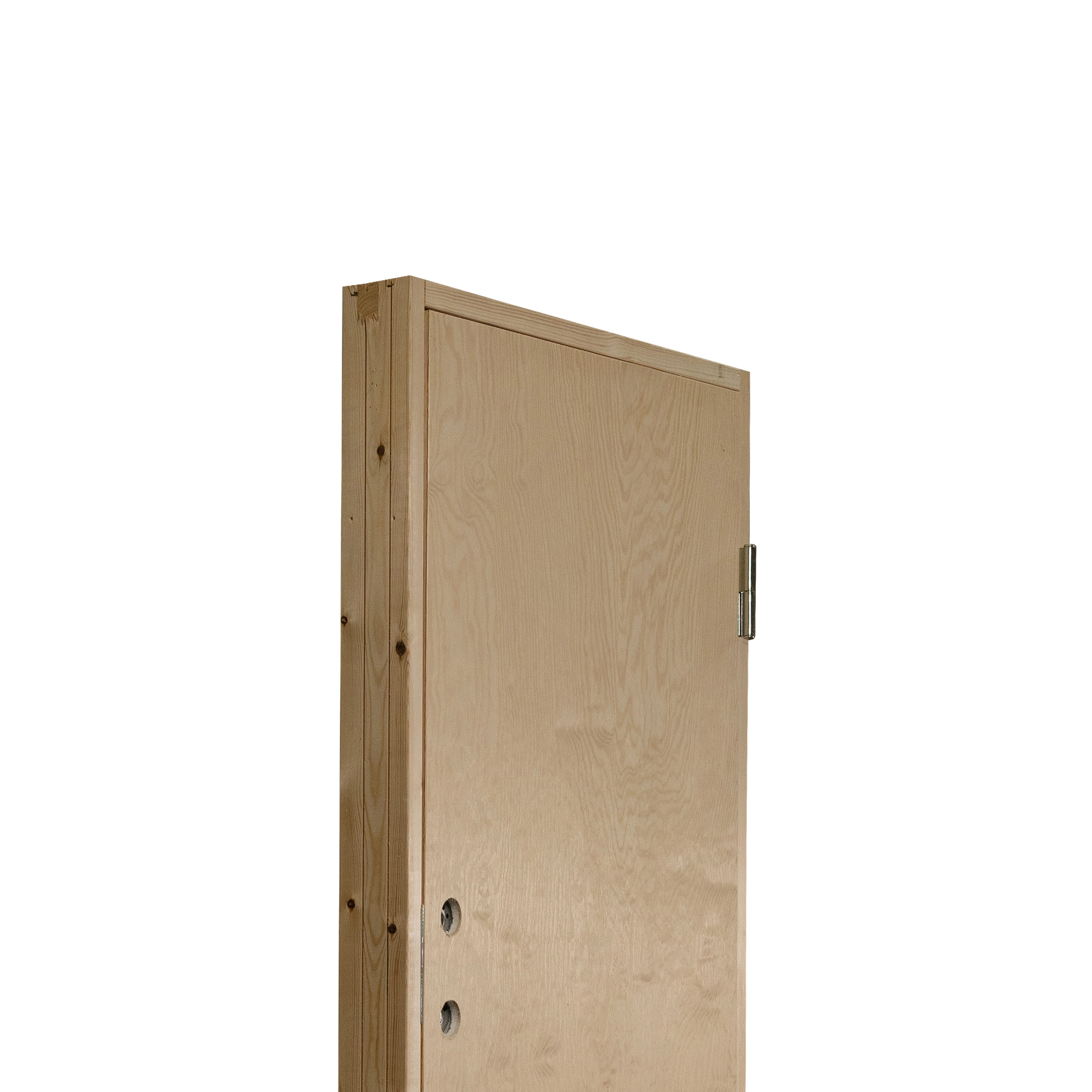 Byggdörr Jabo Ljusdal Kallförråd 98x208 cm Obehandlad Slät Plywood