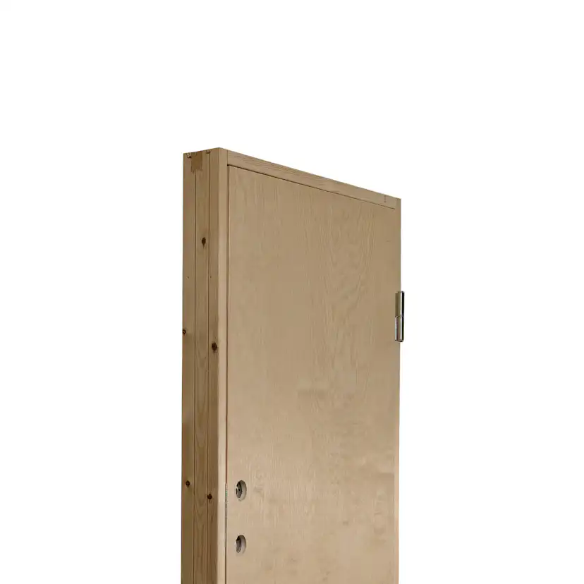 Byggdörr Jabo Ljusdal Kallförråd 98x208 cm Obehandlad Slät Plywood
