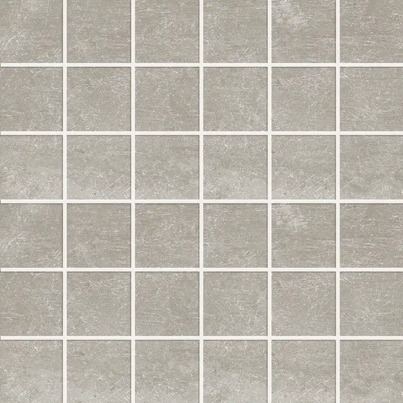Mosaik Ceramiche Keope Ikon Silver Grå 5x5 cm Matt