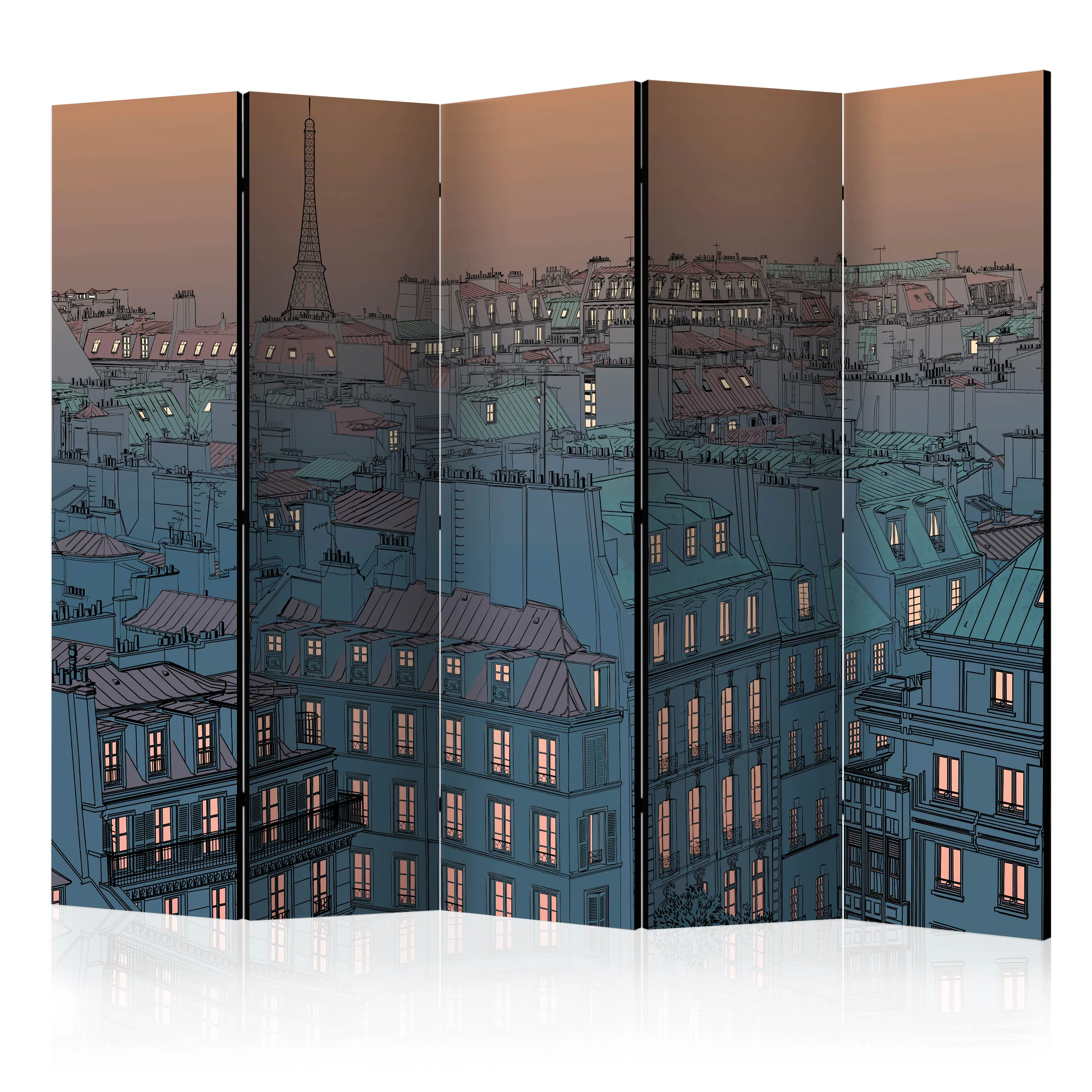 Rumsavdelare Skärmvägg Arkiio Good evening Paris! II 225x172 cm