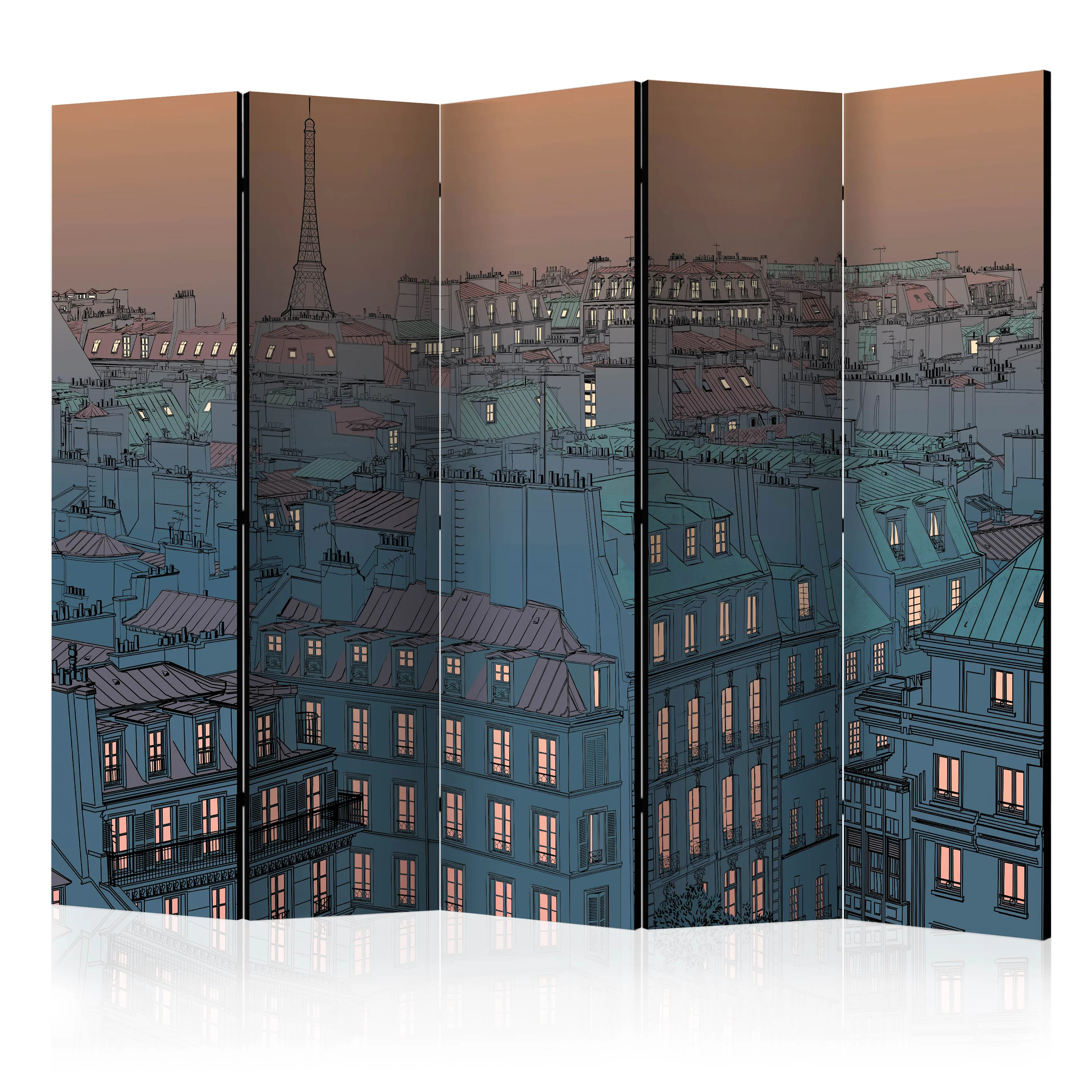 Rumsavdelare Skärmvägg Arkiio Good evening Paris! II 225x172 cm
