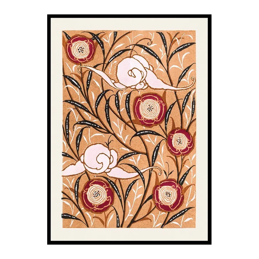 Poster Gallerix Flower Pattern No.3 by E. A. Seguy