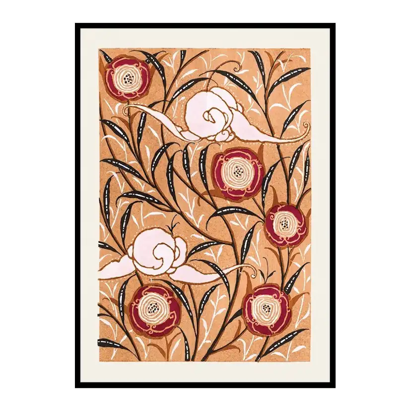 Poster Gallerix Flower Pattern No.3 by E. A. Seguy