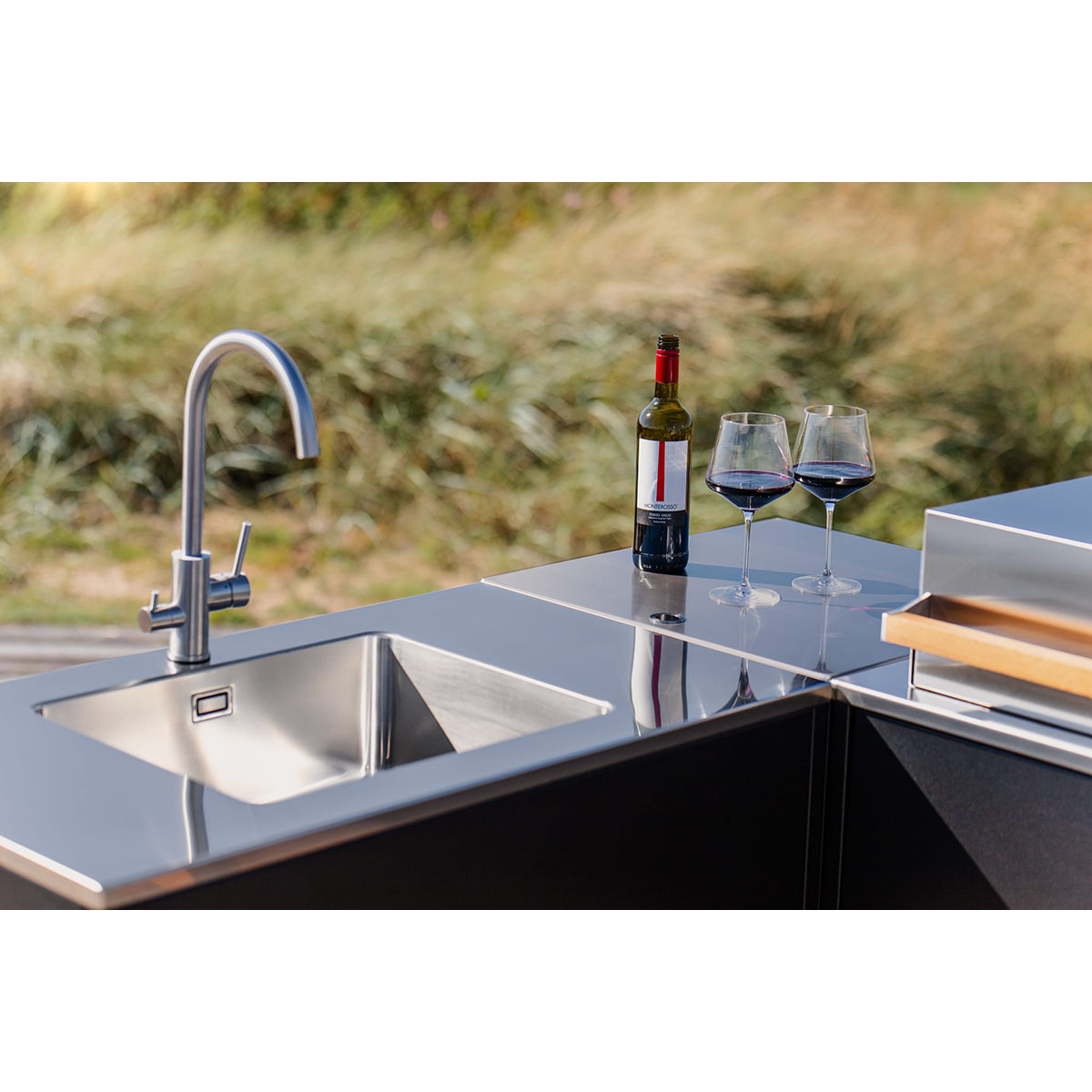 Hörnmodul Skeldervik Stainless Countertop