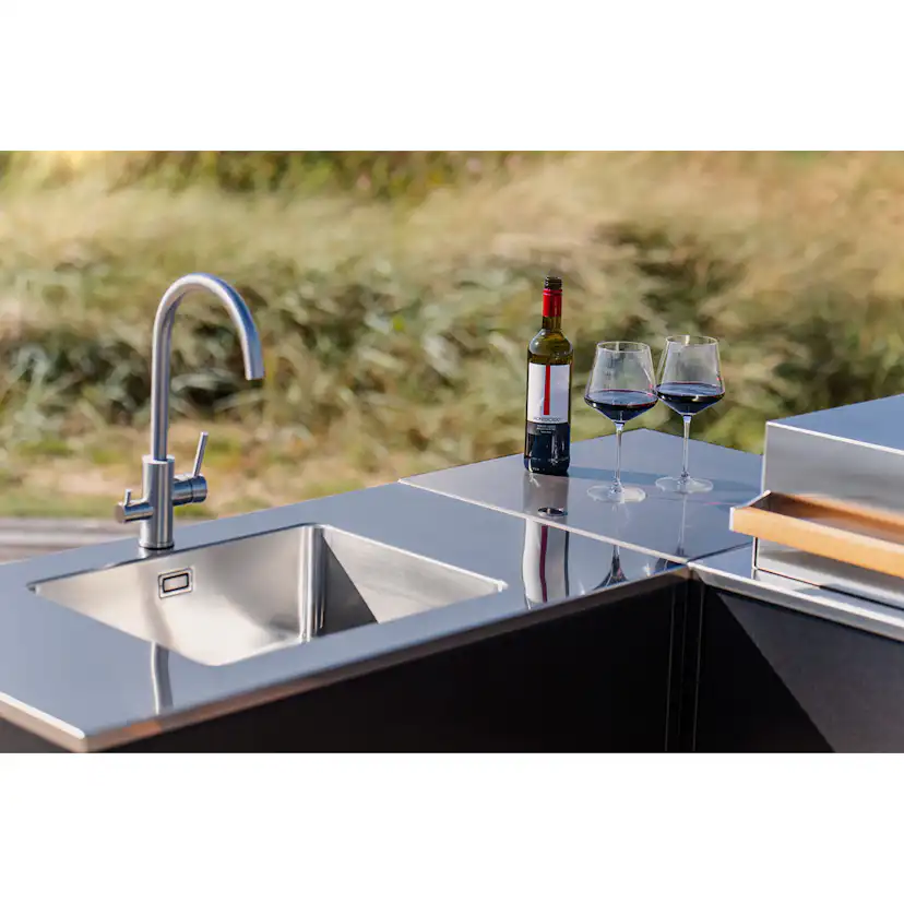 Hörnmodul Skeldervik Stainless Countertop