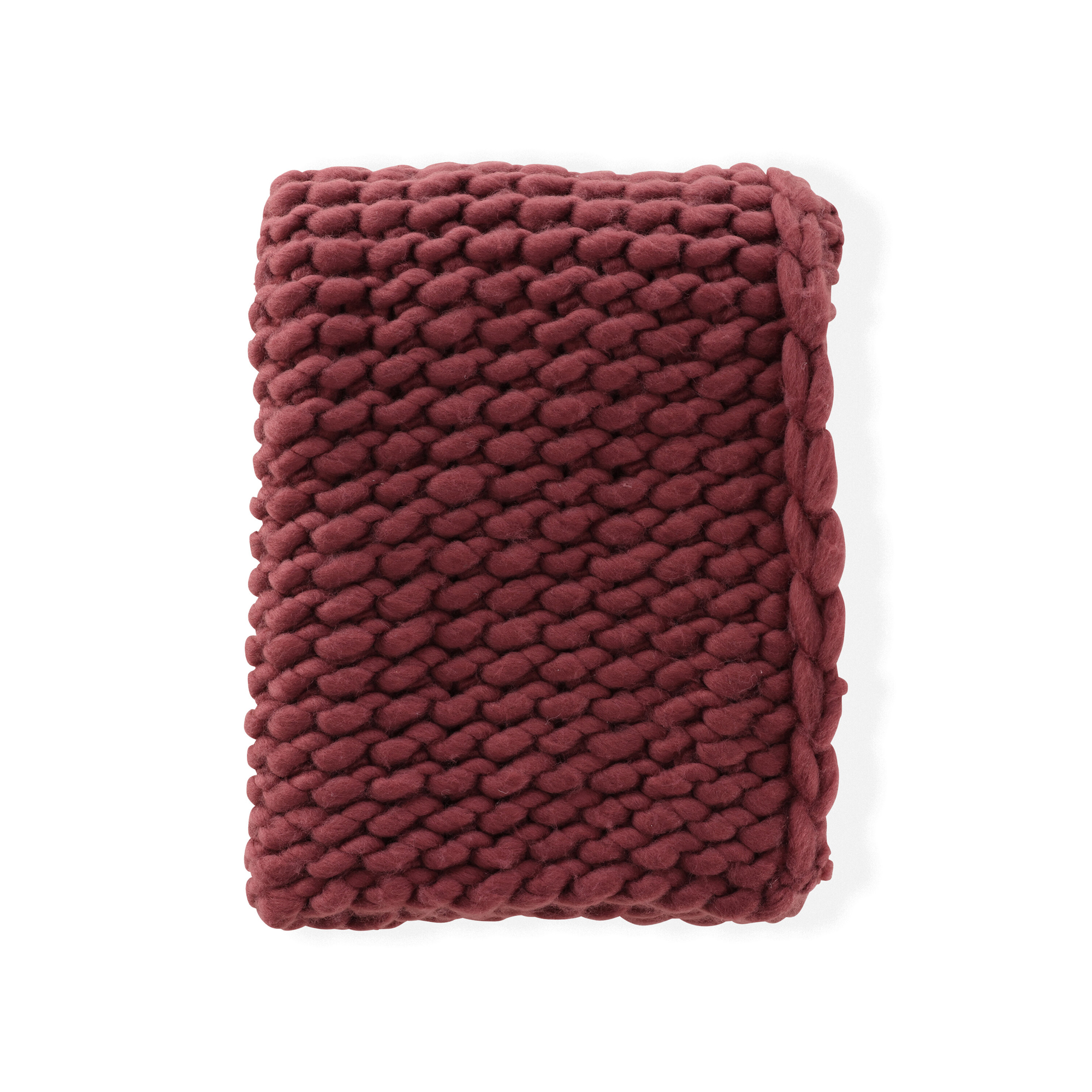 Kate Throw 170 x 130 cm - / Burgundy Polyester Pläd Venture Home Kate