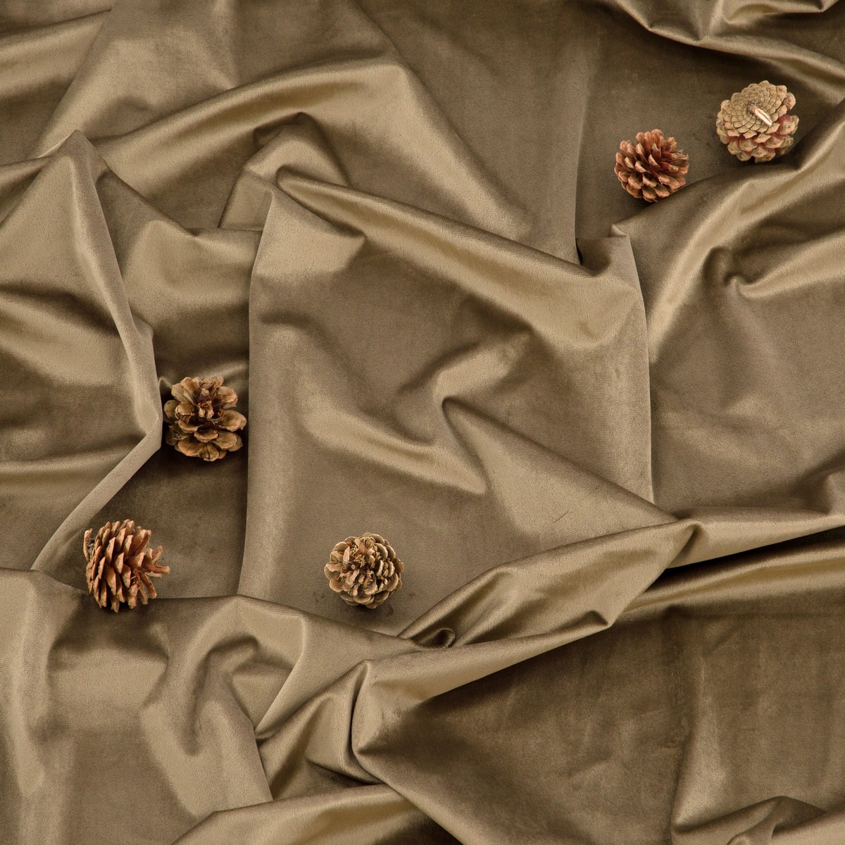 Mary Curtain Polyester/velvet - 2-pack - Brown / - 135*250 Brun