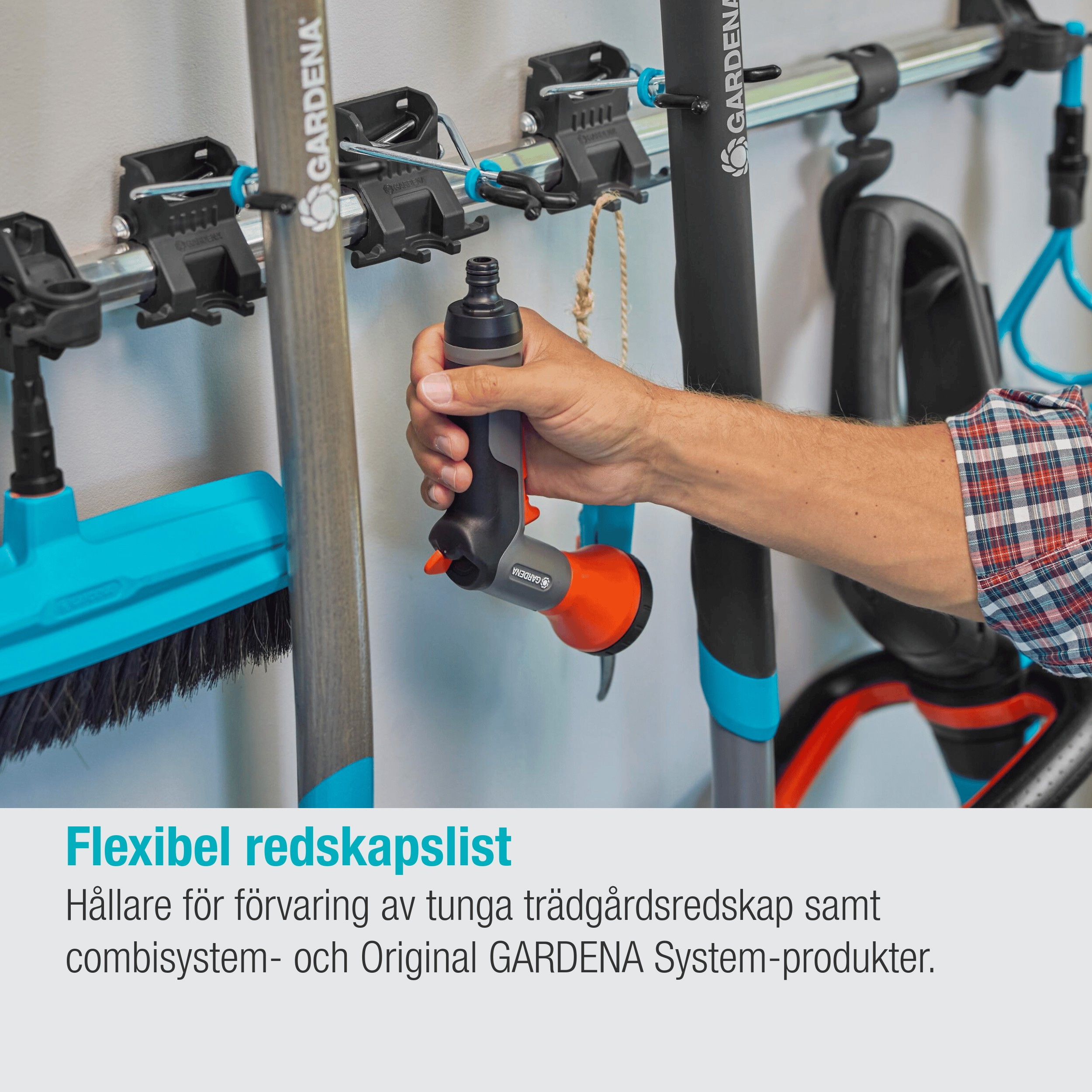 Redskapshållare Gardena Set Plus och Krok