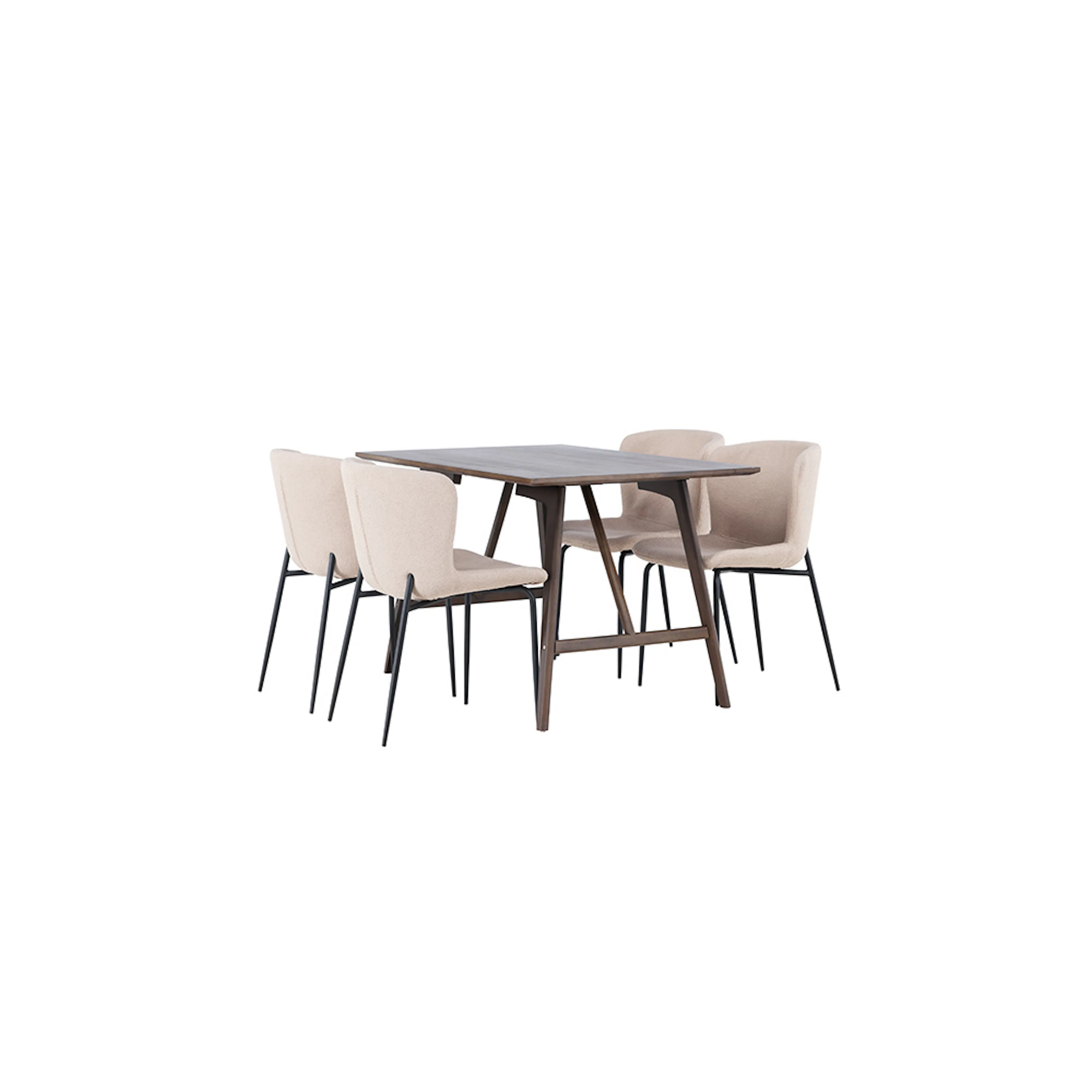 Matgrupp Venture Home Kaseidon med 4 st Modesto stolar Beige