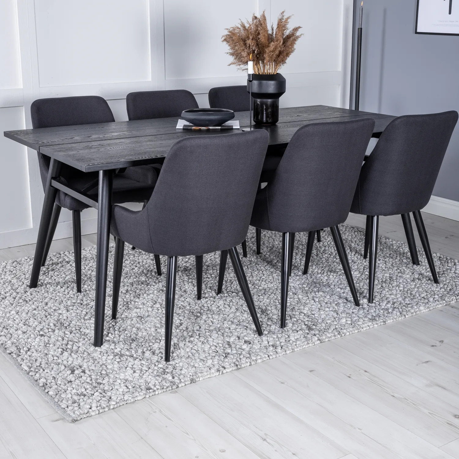 Sleek Extentiontable Black Brushed -PlazaChair-Black _6 Svart