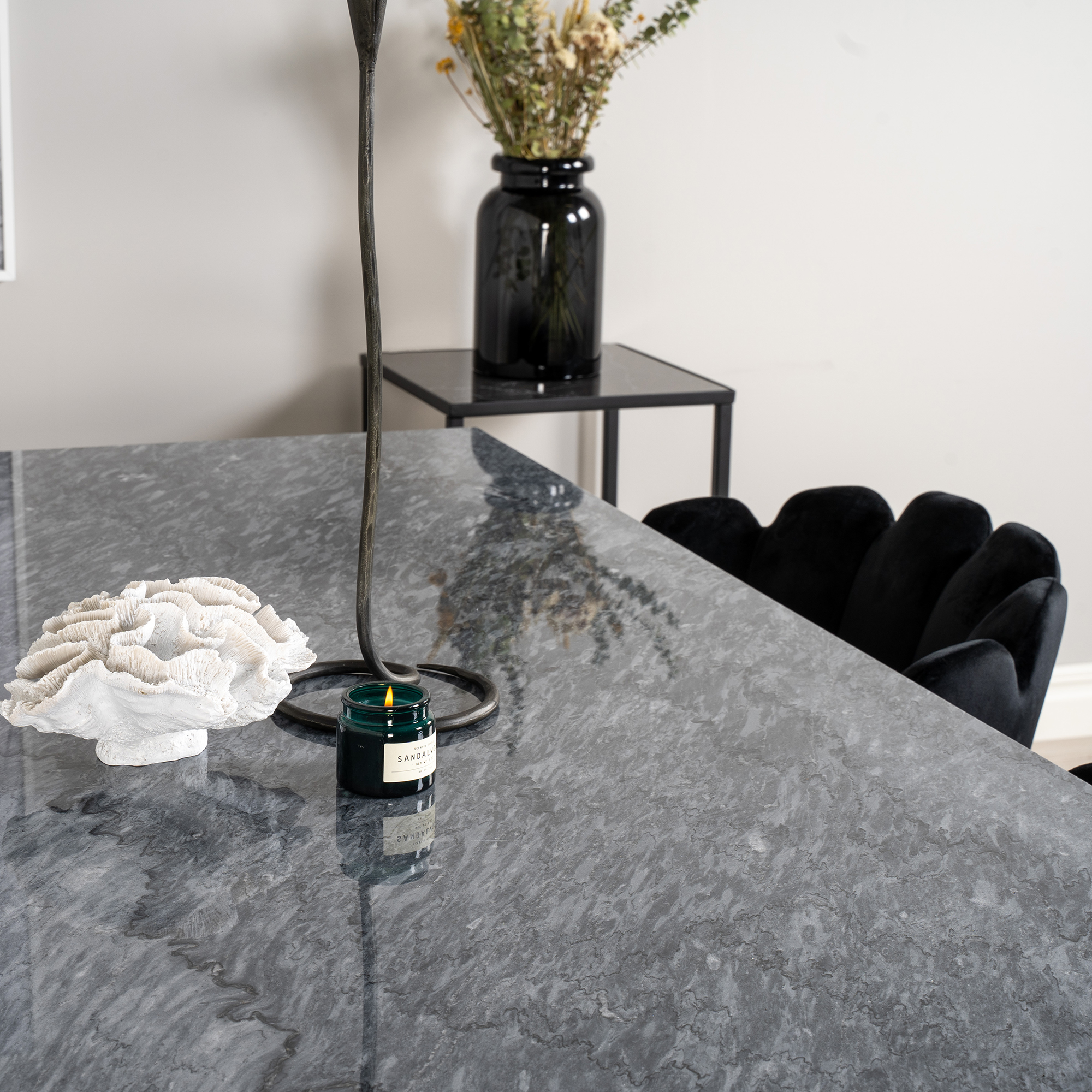 Matgrupp Venture Home Estelle med 4 Limhamn Rektangulär Stolar